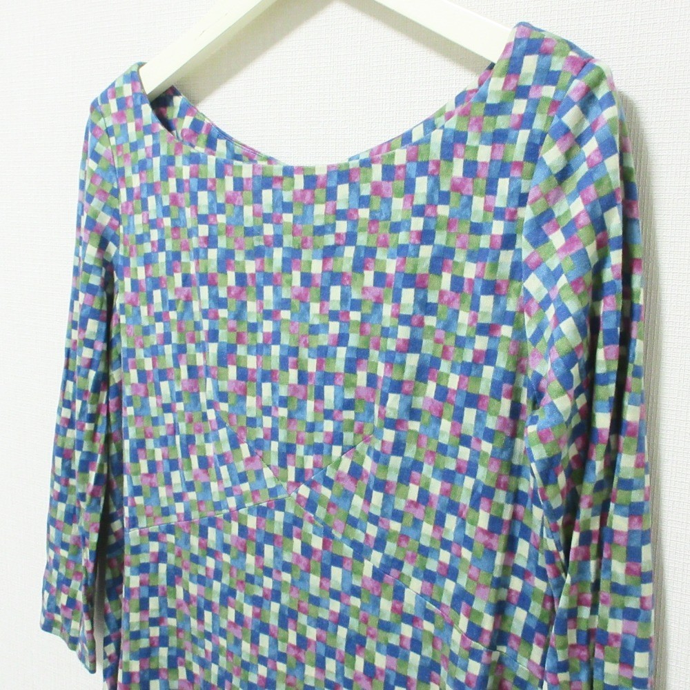 Sybilla Multicolor Gingham Check Pattern Mini Dre… - image 3