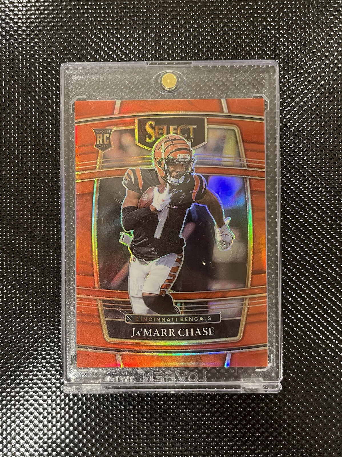 2021 Panini Select - Ja’Marr Chase Concourse Level Red Prizm 20/99 #47 (RC)