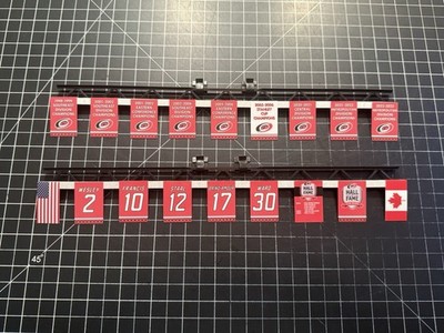 Carolina Hurricanes CHEXX Mini Stanley Cup & Retired # Banner SET