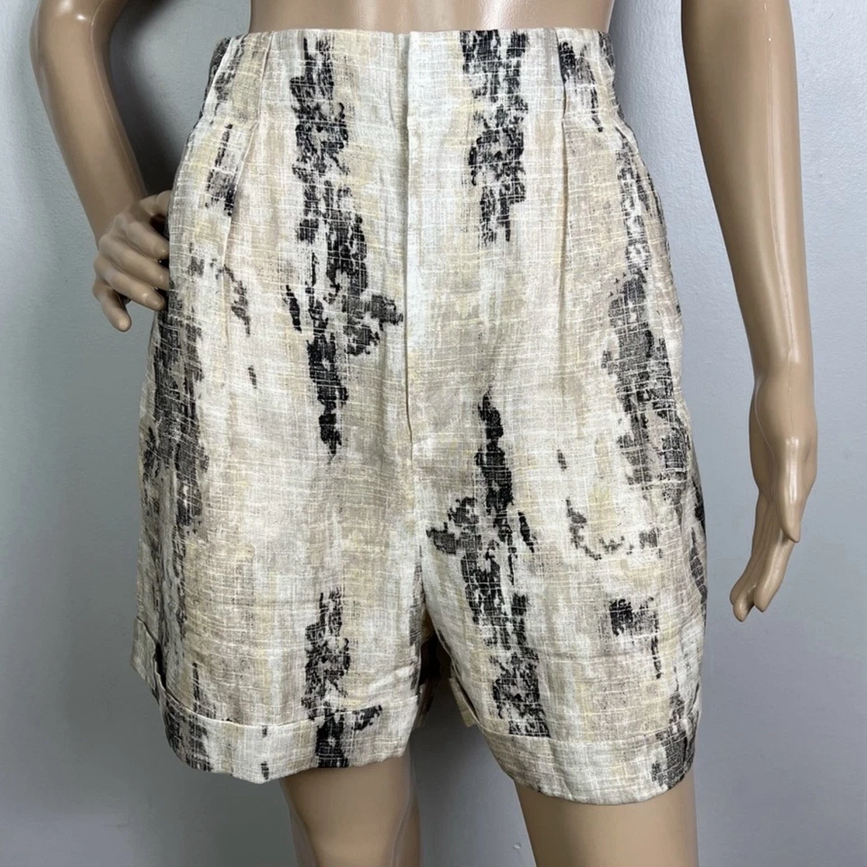 NUEVO EQUIPO ESTAMPADO TALLE ALTO LINO SHORTS 10 Foto 2 de 4