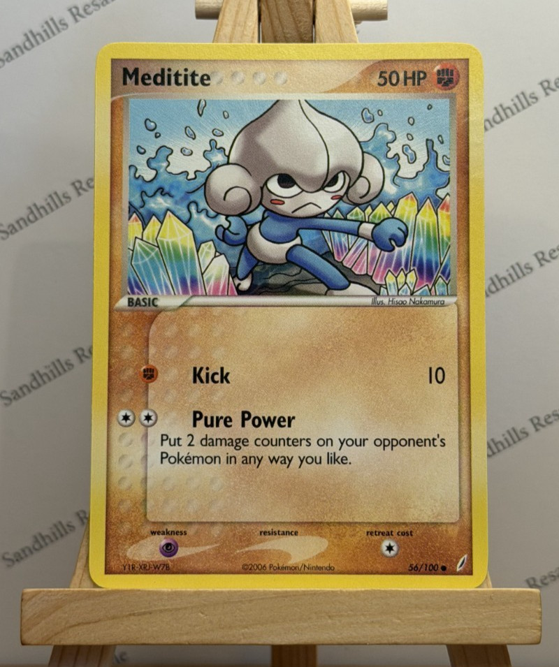 Pokemon TCG * Meditite * 56/100 * Crystal Guardians * Common * Regular * 2006
