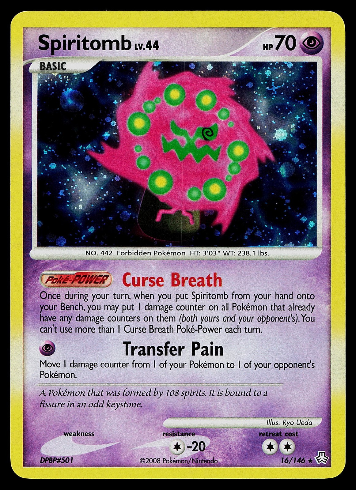 Pokemon Card - Spiritomb Legends Awakened 16/146 Holo Rare