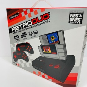 Retro Duo 2 in 1 Console System V3.0 for Original NES and Super Nintendo Games
