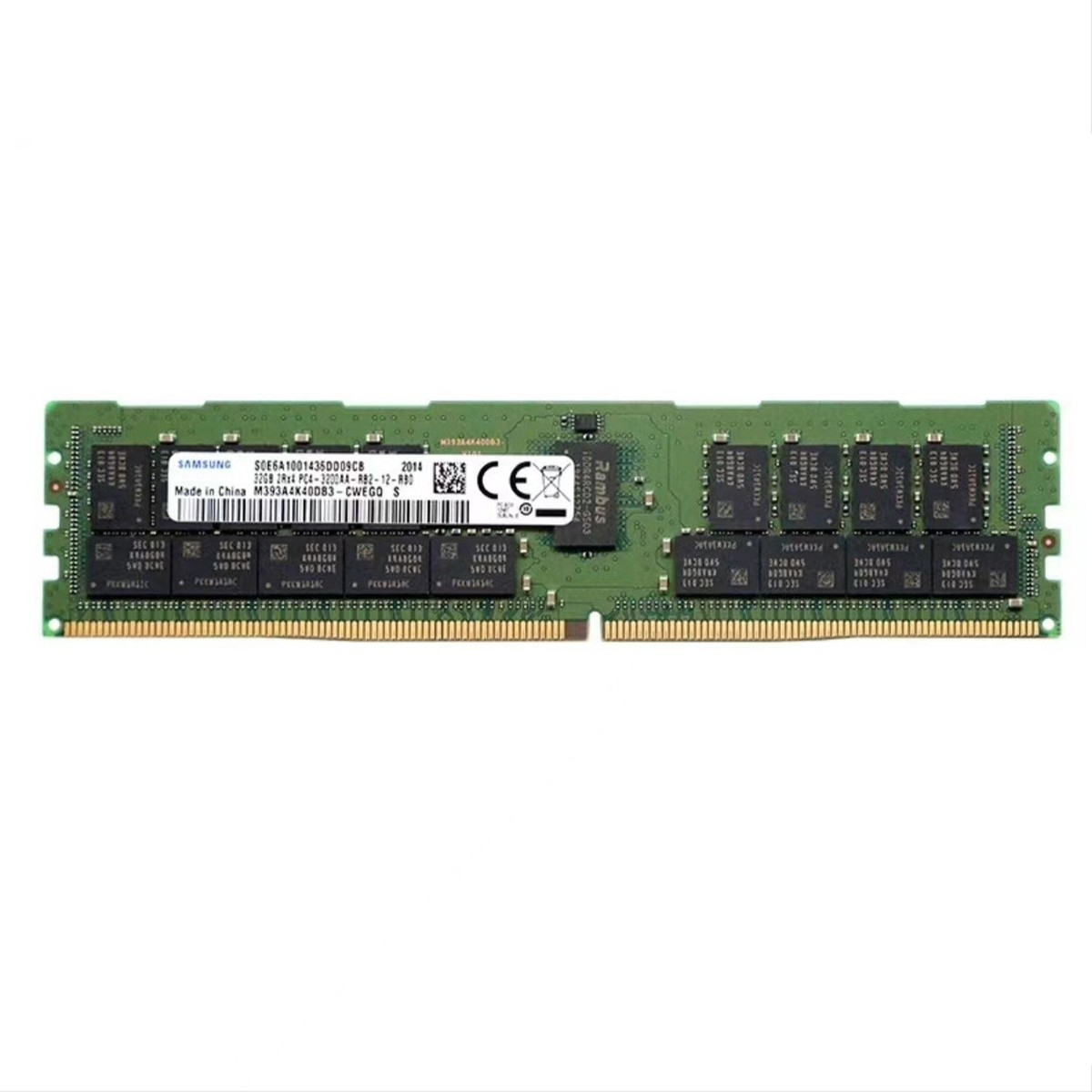 Samsung 64GB 2X32GB DDR4 3200MHz PC4-25600 2RX4 ECC Registered