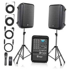 Professional Portable All-in-One 2-Way PA System Suitcase-Style Design with 8"