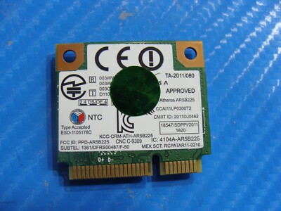 Sony VAIO 15.6'' SVE1512JCXW Genuine Laptop Wireless WiFi Card AR5B225