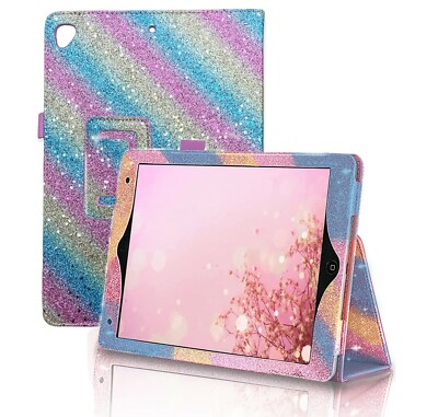 Apple iPad Glitzer Regenbogen Case Hülle für iPad 9. Gen 10.2'' 2021 iPad Air4 10.9
