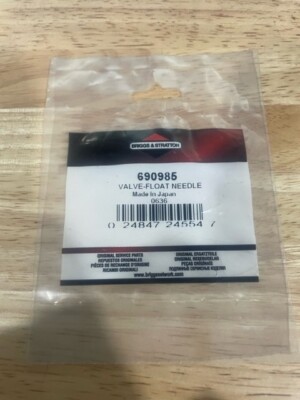 Briggs & Stratton OEM Float Needle Valve P/N 690985
