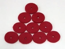 SPOOL PIN FELTS RED 10 PACK - SINGER FEATHERWEIGHT 221 222 301 - 8879 RED