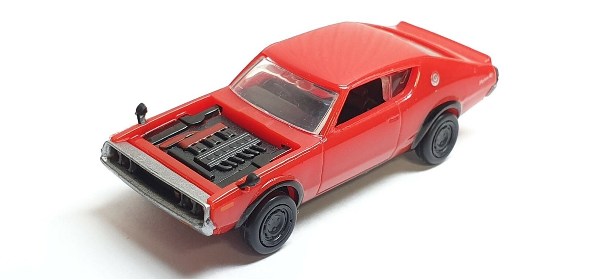 1/72 NISSAN SKYLINE 2000GT-R KPGC110 RED Kenmeri model w