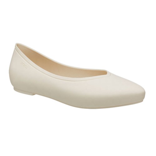 Nuevo estuco para mujer Crocs Brooklyn puntiagudo plano 210169-160 EE. UU. CON 5-9 TOMAS - Imagen 2 de 6