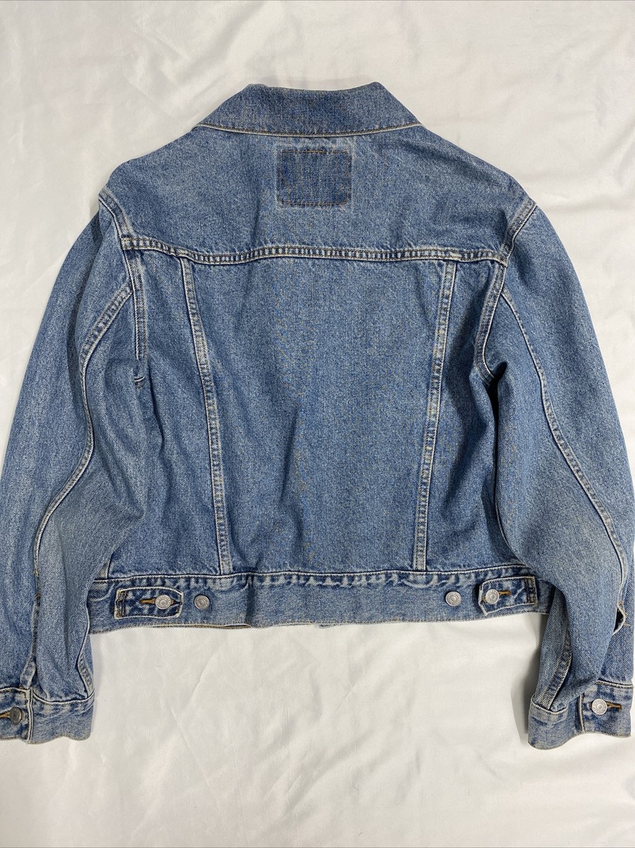 Levi's Denim Jacket Trucker Blue Vintage 90s Size Large Levi's Denim Jacket Trucker Blue Vintage 90s Size Large
