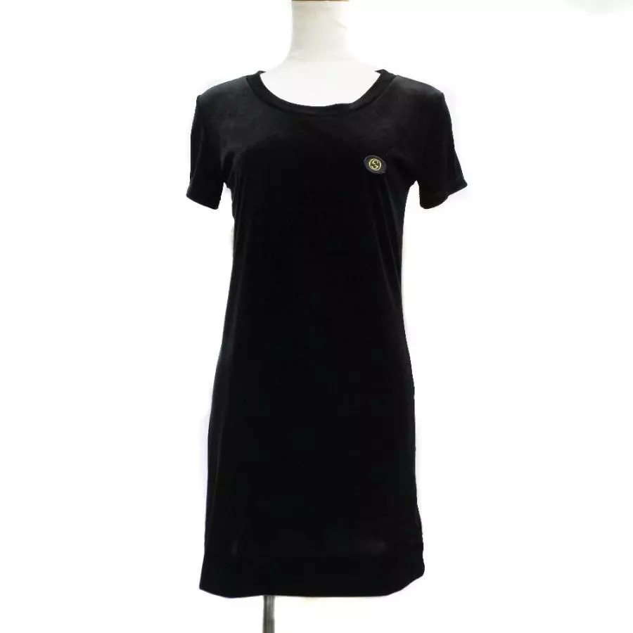 Robe velours noire taille S courte longu cm