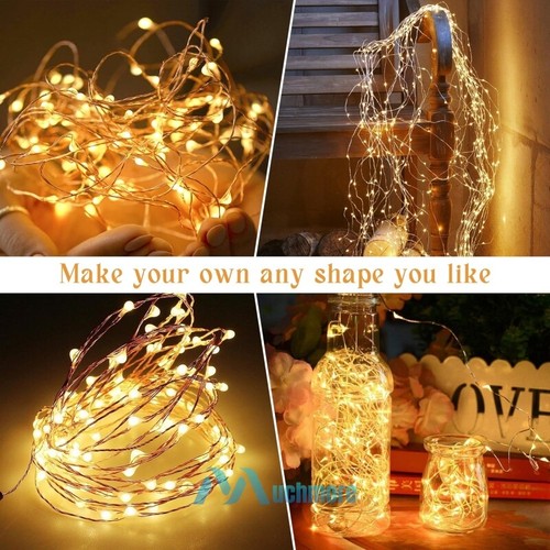 20-200 LED Solar Fairy String Light Copper Wire Backyard Tree Garden Fence Decor - Picture 9 of 22