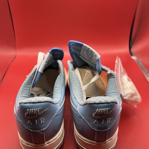 NWD:NIKE AIR FORCE 1 PREMIUM CLEAR/ HRBR BLUE 313641-941 7 - Picture 16 of 19