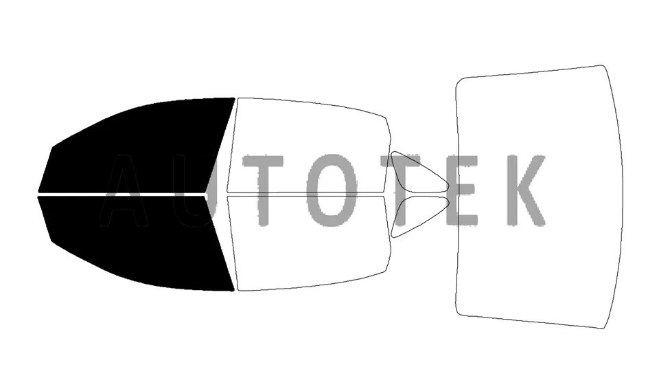 PreCut Film Front Two Door Windows Any Tint Shade For Chevrolet Impala 2006-2013 - Image 2 of 4