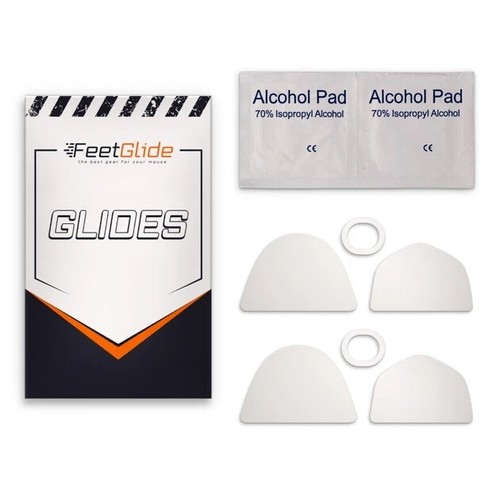 FeetGlide Skates for Logitech G303 Shroud Edition Replacement Mouse Feet PTFE - 第 1/3 張圖片