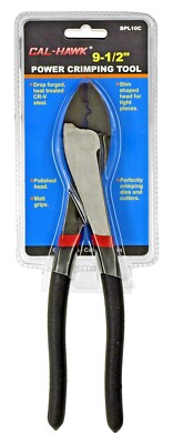 CALHAWK 9.5'' CRIMPING PLIERS WIRE TERMINAL ELECTRICAL CONNECTOR CRIMPER BPL10C