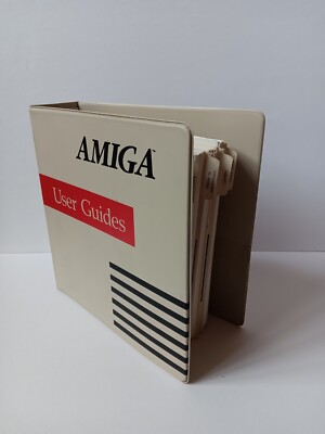 Commodore Amiga User Guides Binder Textcraft/Intro To Amiga/ABasiC/Amiga Basic