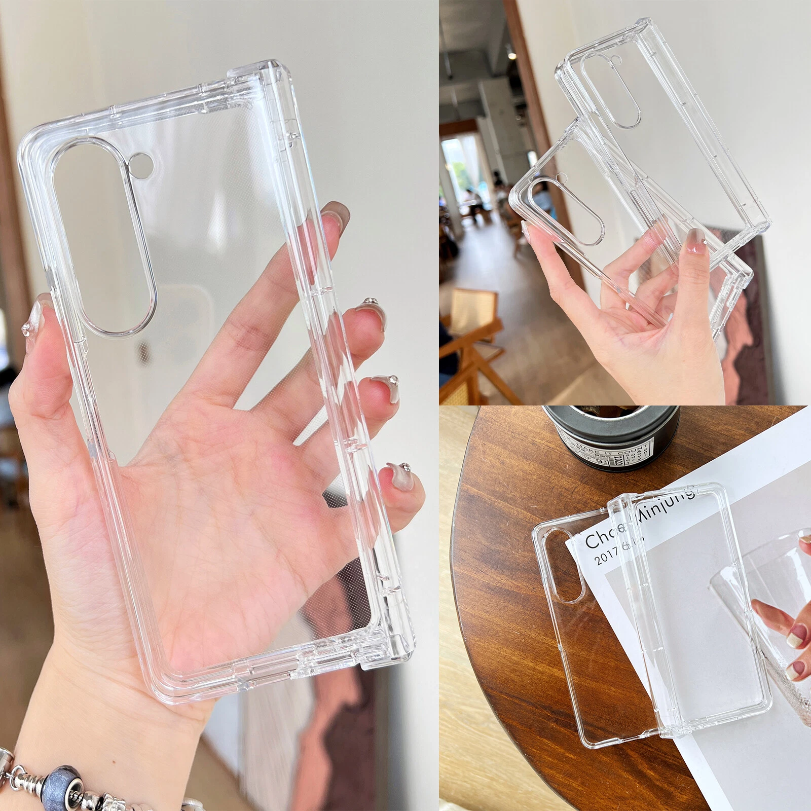 For Samsung Galaxy Z Fold 6 5 Case Clear Shockproof Rugged Slim Protective Cover-image