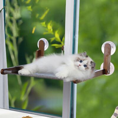 Katzenfenster Sitzstange Schlafbett Katzenhängematte für Fenster für drinnen Katzen Sonnenbad