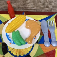 Play Food Lot Little Tikes Fisher Price Fun Pretend CHICKEN CORN BEANS FPI-CCB