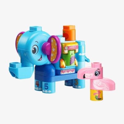 Leap Frog Leap Builders Fruit Fun Elephant Interactive Learning Blocks 21 pcs