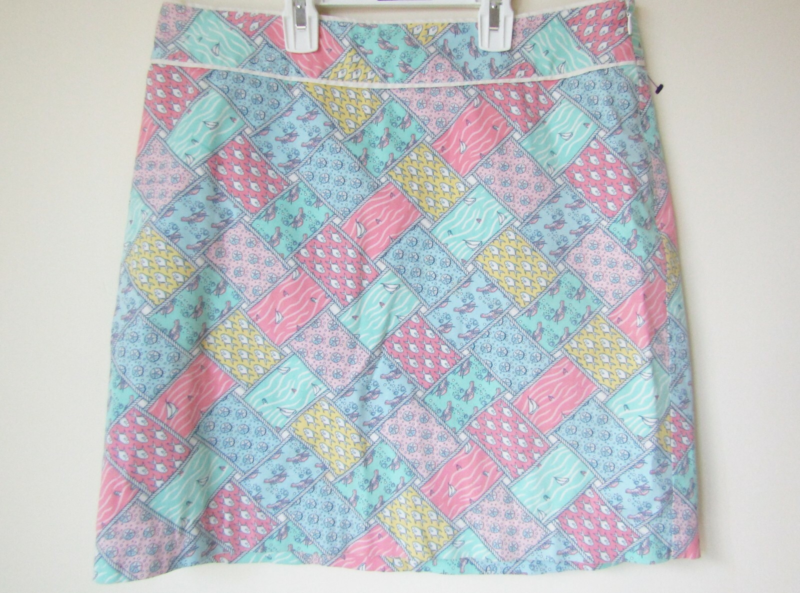 VINEYARD VINES Nautical Patchwork A-Line Mini Ski… - image 1