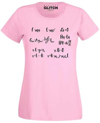 Greatest Science Equations Damen-T-Shirt Einstein Newton Physik Mathematik Quanten