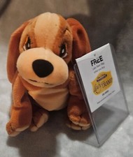 Disney Lady And The Tramp Rare Vintage Soft Plush Beanie ~ In Hand In Oz ~ RAR