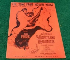 1953 SONG FROM MOULIN ROUGE WHERE IS YOUR HEART Sheet Music Zsa Zsa Gabor
