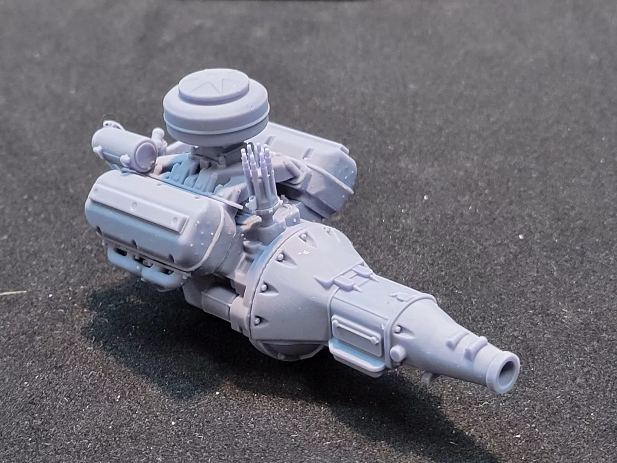 Blown 572 BBC model engine resin 3D printed 1:24-1:8 scale