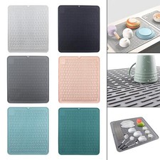 Non Slip Drying Pad Dish & Utensil Draining Board Sink Cover Drain Pad
