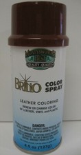 M B BRILLO Tan Shoe Color Spray Leather Paint Leather  Vinyl Coloring - 4.5 oz