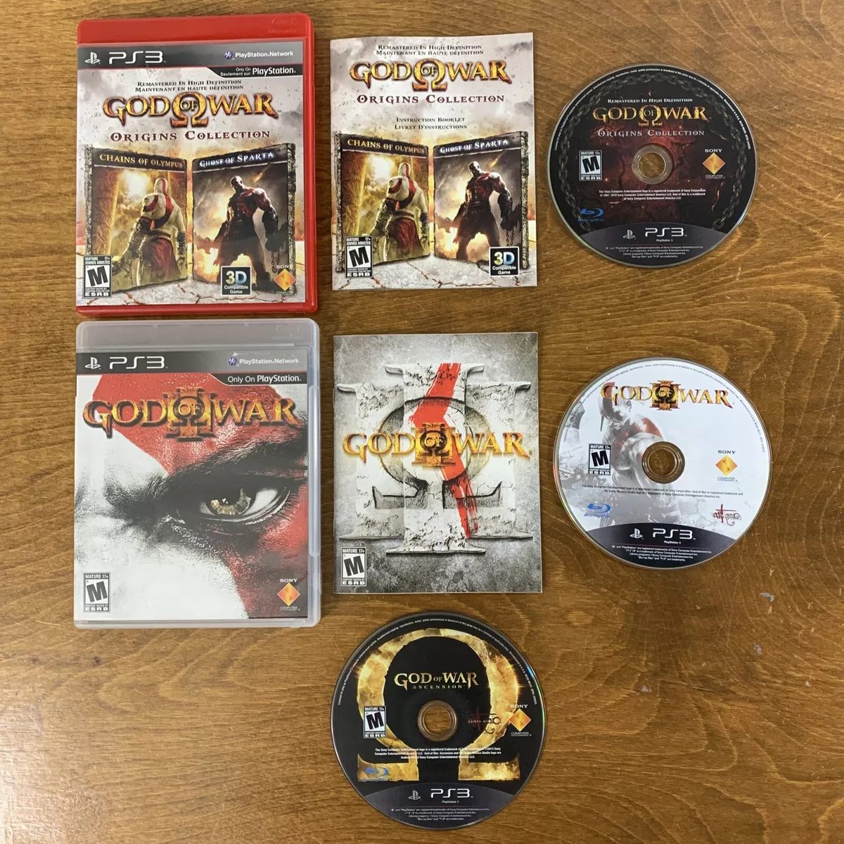 Restored PS3 Red 500 GB God Of War Ascension Legacy Bundle (Refurbished) 