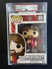 Mick Foley Signed WWE WWF Wrestling Funko Pop #35 PSA/DNA AUTO