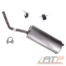 ENDSCHALLDÄMPFER AUSPUFF SCHALLDÄMPFER FÜR VW POLO 9N 1.2 BJ 01-05