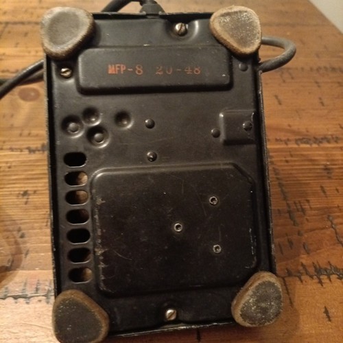 Western Electric Bell 1940s Rotary Telephone Black Vintage UNTESTED - Bild 9 von 10