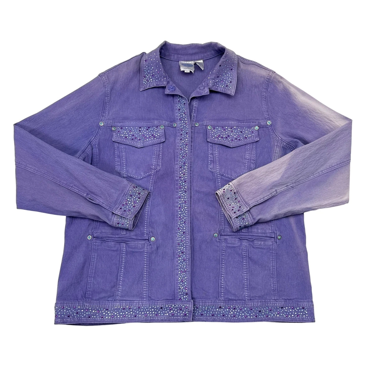 Purple Denim Coats, Jackets & Vests for Women for sale | eBay