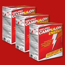Neuro Campolon Energy Supplement , 12 Drinkable 10 mL Pouches (3-Pack)