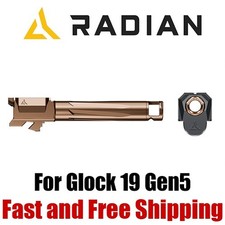 Radian RAMJET Barrel w/AFTERBURNER Compensator Combo for Glock 19 Gen5 - Bronze