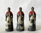 3 Antique Vintage Painted Lead Toy Soldier Britains Queen Alexandria Nurses #46