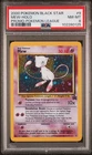 MEW Pokemon League Black Star Promo WOTC #9 PSA 8 Vintage Pokemon *SWIRL*