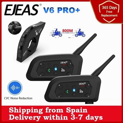 EJEAS V6 PRO Motorradhelm-Gegensprechanlage, Bluetooth-Headset