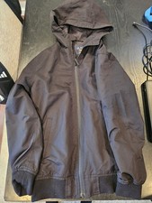 PLACE Boys Black Hooded Basic Jacket L/8-10/12 Full Zip Pockets