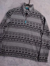 Chubbies Pullover Mens Large Quarter Zip Fleece Aztec Quarter Zip Southwestern L