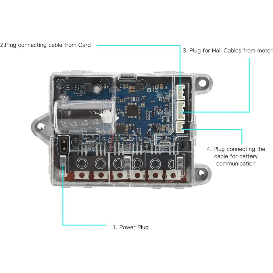 Elektroroller Controller Für Xiaomi M365 1S Pro Pro 2 Scooter V3 Verstärkte - Bild 4 von 4