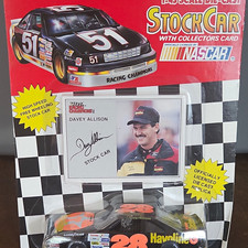 Racing Champions Davey Allison 28 Havoline 1991 Ford Thunderbird 1/43 Card