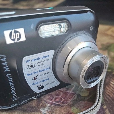 HP PhotoSmart M525 6.0MP Digital Camera - Silver for sale online