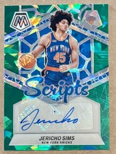 2024 Mosaic Scripts -  Jericho Simms Auto Green Cracked Ice Scripts  #MS-SIM 